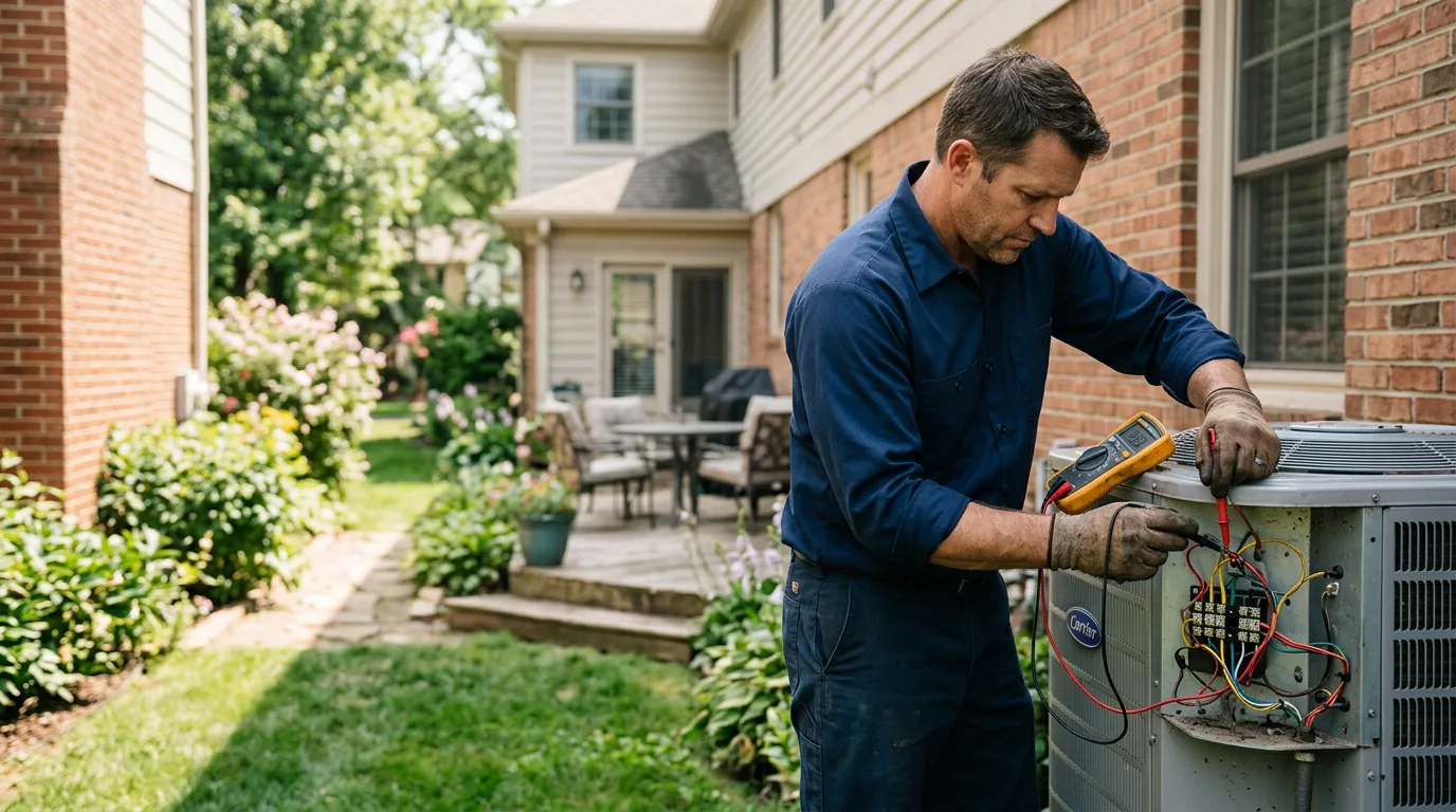 HVAC technician working near Clifton Heights, PA